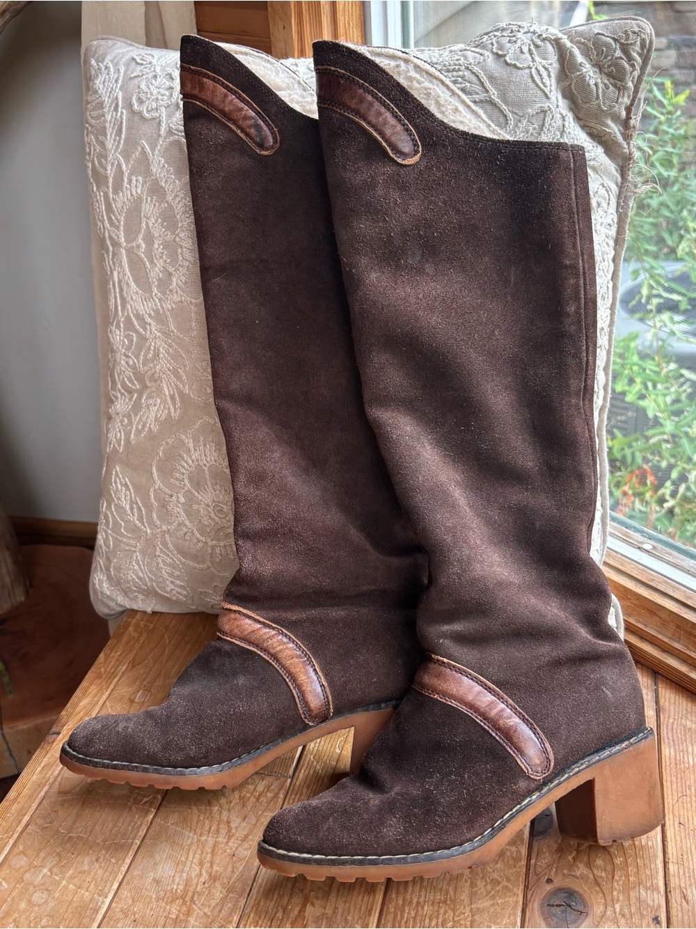 Vintage Brown Suede Made In Italy Boots